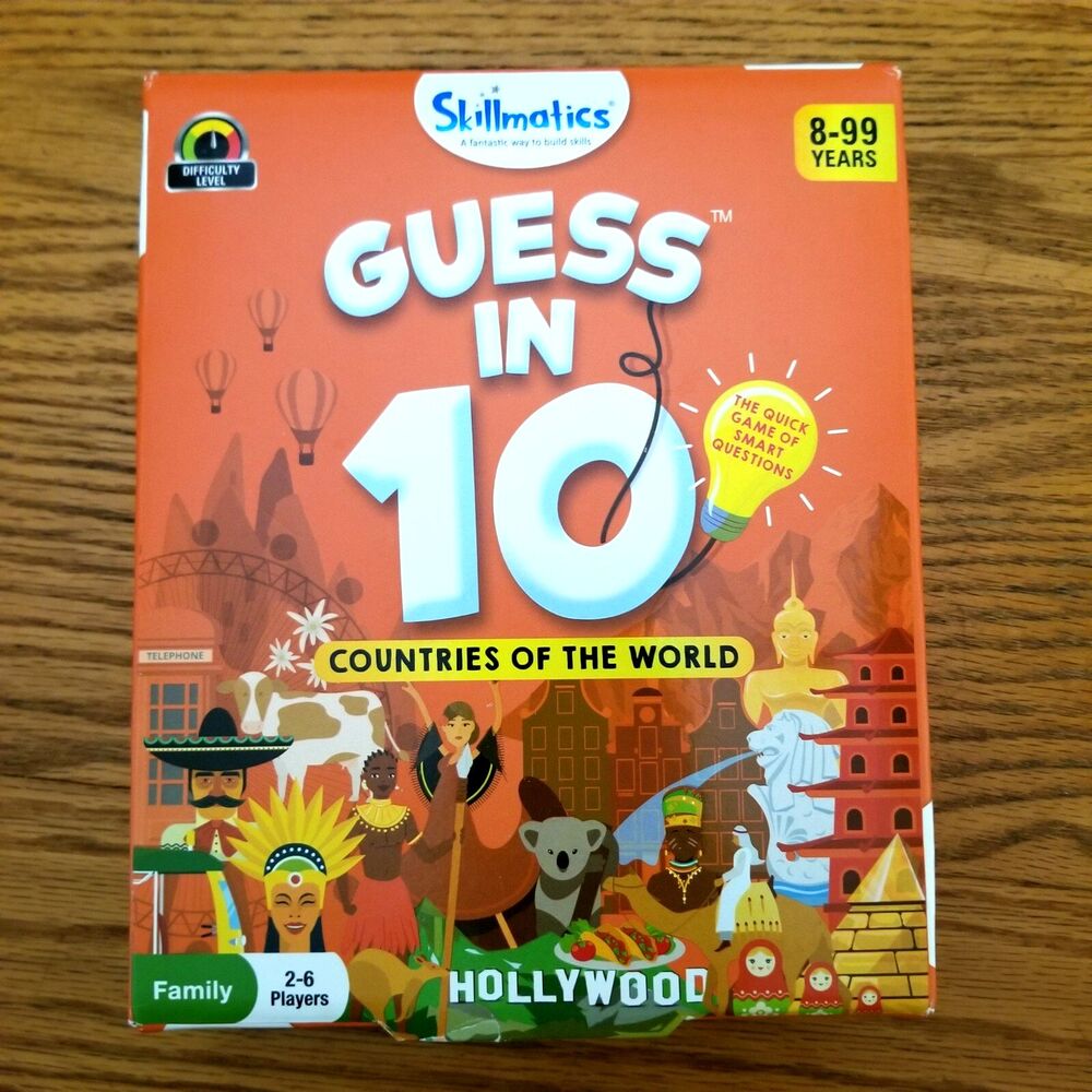Guess in 10 Countries of the World Game Educational Homeschool Ages 8+